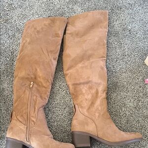 Soda Tan Over the Knee Boots